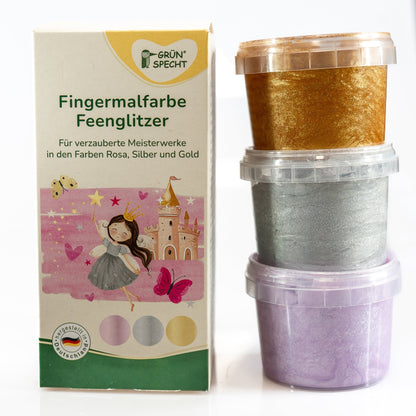 Fingermalfarbe Glitzer - 698-V2 - GRÜNSPECHT Naturprodukte
