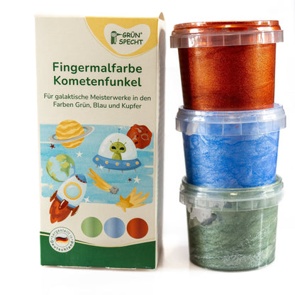 Fingermalfarbe Glitzer - 698-V3 - GRÜNSPECHT Naturprodukte