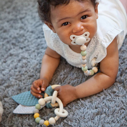 Greifring mit Kautschuk - und Holzperlen - 694-V1 - GRÜNSPECHT Naturprodukte