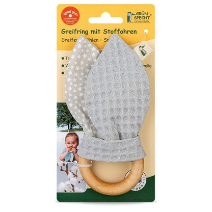 Greifring mit Stoffohren - 571-V1 - GRÜNSPECHT Naturprodukte