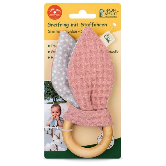 Greifring mit Stoffohren - 571-V3 - GRÜNSPECHT Naturprodukte