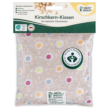 Kirschkern - Kissen, Lollipop beige, 16 x 16 cm - 112-V3 - GRÜNSPECHT Naturprodukte