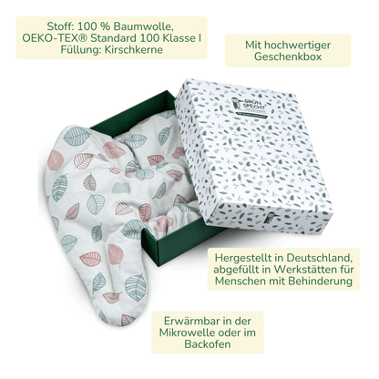 Kirschkern Nackenkissen mit Kragen - 383-V1 - GRÜNSPECHT Naturprodukte