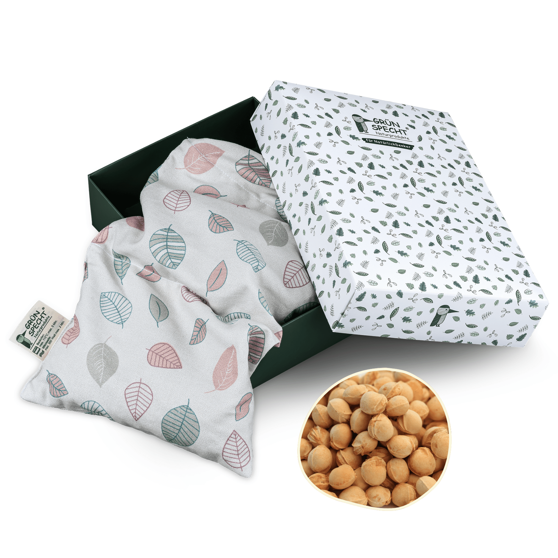 Kirschkern - Wärme - Auflage, 43 x 20 cm, in Geschenkbox - 1100-V3 - GRÜNSPECHT Naturprodukte