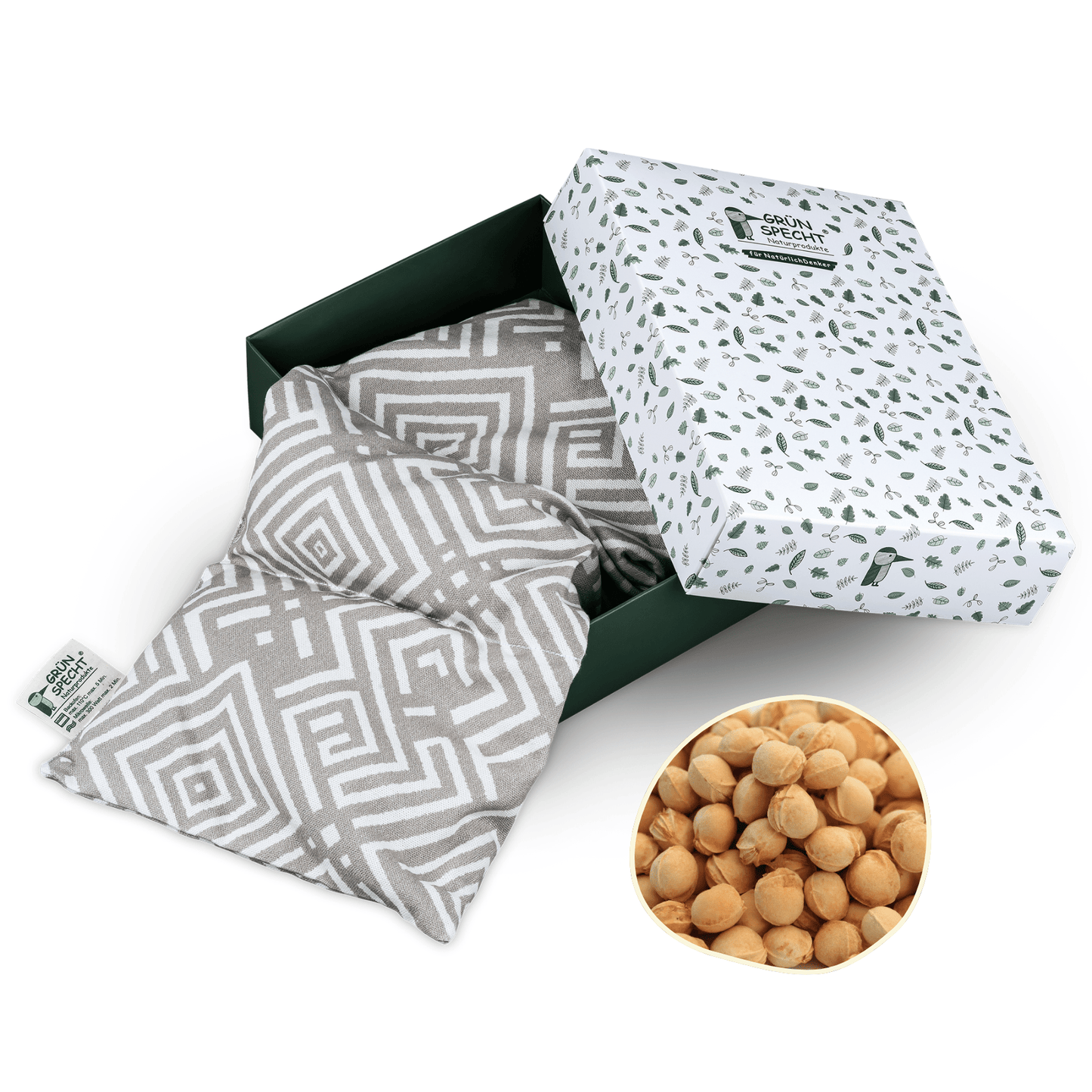 Kirschkern - Wärme - Auflage, 43 x 20 cm, in Geschenkbox - 1100-V3 - GRÜNSPECHT Naturprodukte