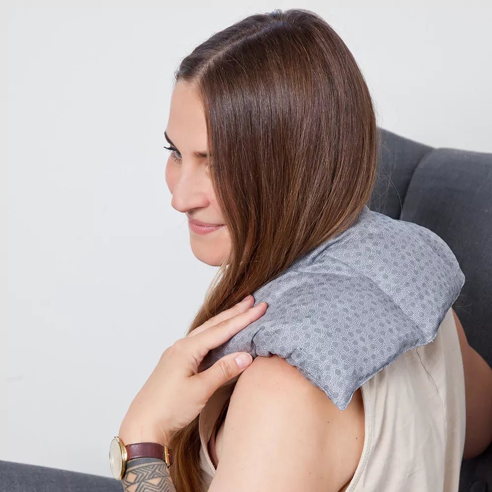 Kirschkern - Wärme - Auflage, Cocotte grau, 43 x 20 cm - 1100-V1 - GRÜNSPECHT Naturprodukte