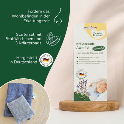 Kräuterpads, Atemfrei - 1503-V2 - GRÜNSPECHT Naturprodukte