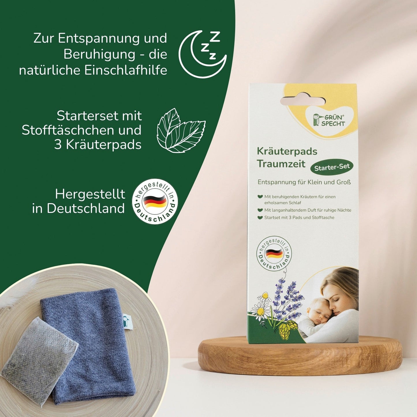 Kräuterpads, Traumzeit - 1503-V1 - GRÜNSPECHT Naturprodukte