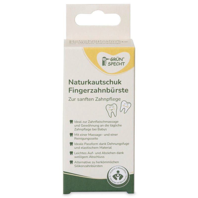 Natürliche Fingerzahnbürste - 687-V1 - GRÜNSPECHT Naturprodukte